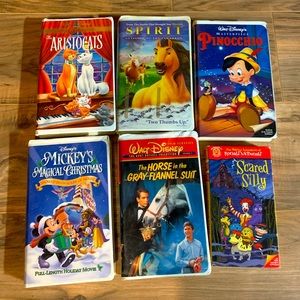 Lot of Vintage 90’s Disney VHS Tapes